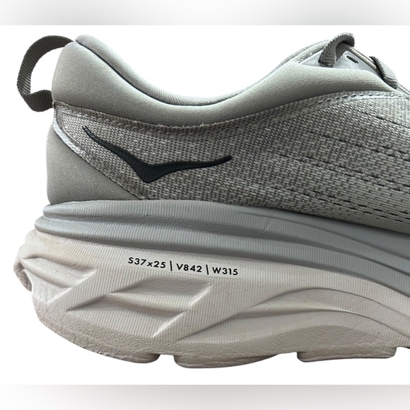 HOKA Men’s Bondi 8 Athletic Shoe In Sharkskin/Harbor Mist Size 13D ✨NWOB✨ - Picture 8 of 12
